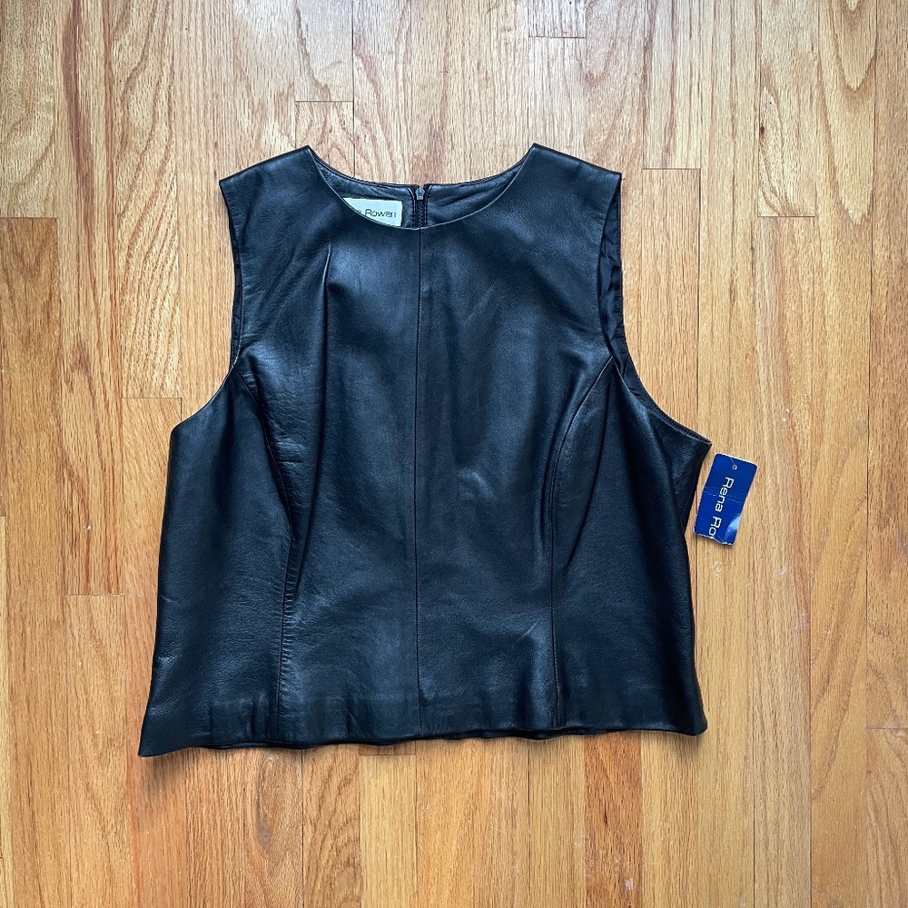 1990s Vintage NWT Leather Tank